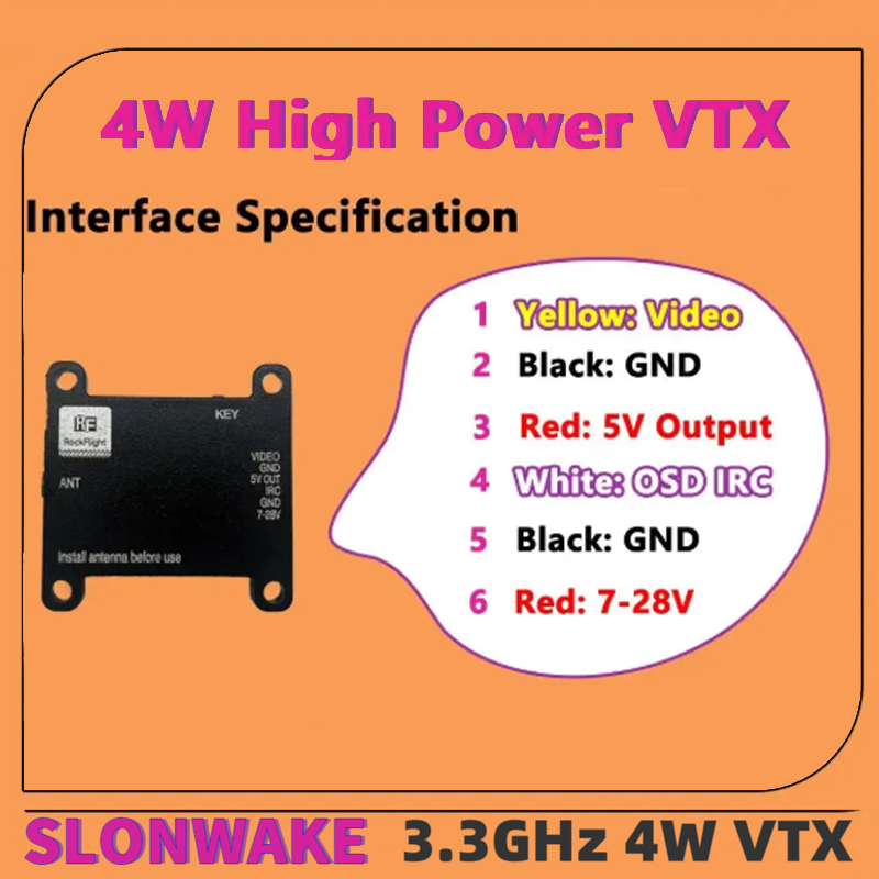SLONWAKE FPV 3.3G 16CH 4000mW  - Fpv Drone Antenna review and price