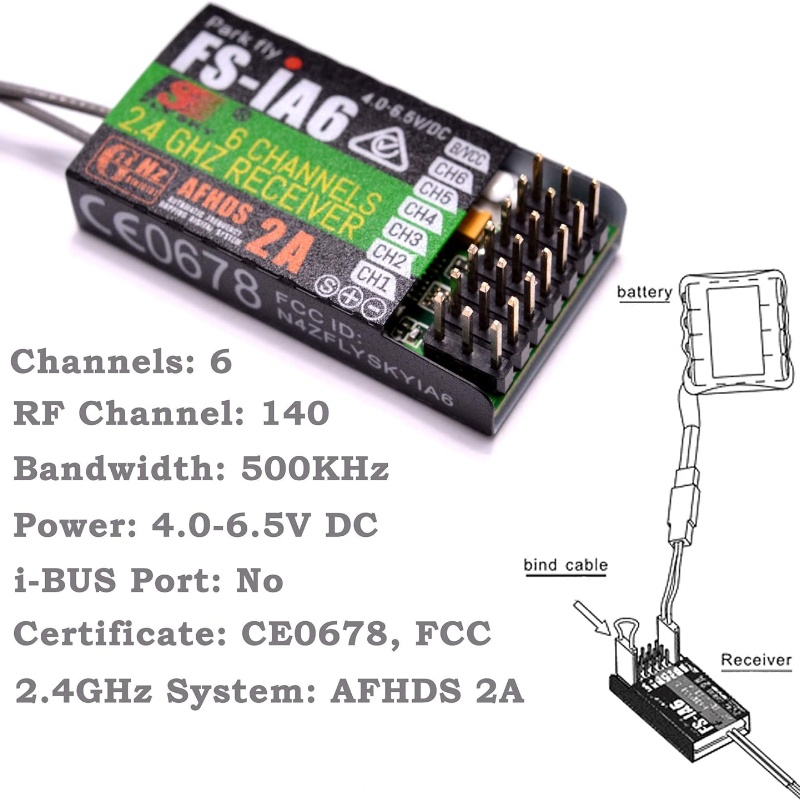 Flysky FS-IA6 Receiver 6CH Dua - Fpv Drone Antenna review and price