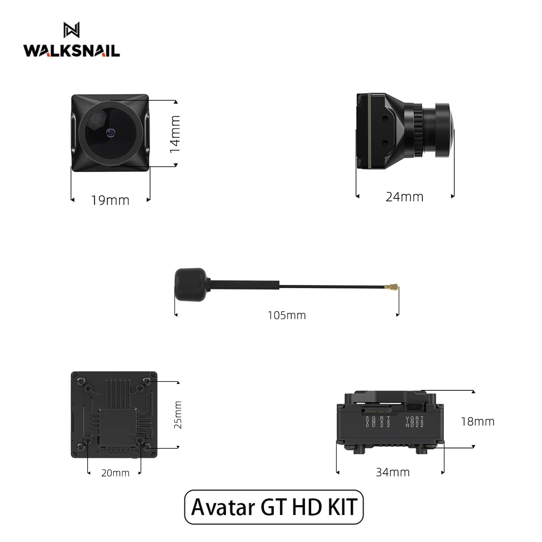 Walksnail Avatar GT HD KIT 2W  - Fpv Drone Kit review and price