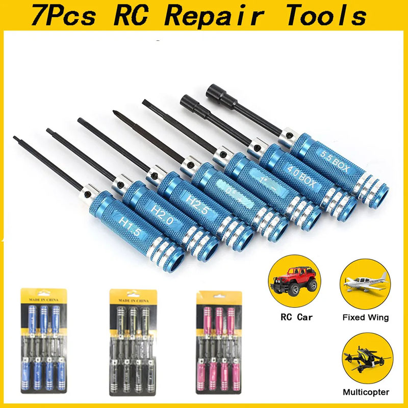 7Pcs 1.5 2.0 2.5mm RC Hex Driv - Fpv Drone Tool Kit review and price