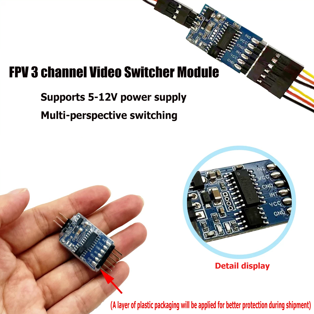 5.8G 3 Channel Video Switcher  - Fpv Drone Motor review and price