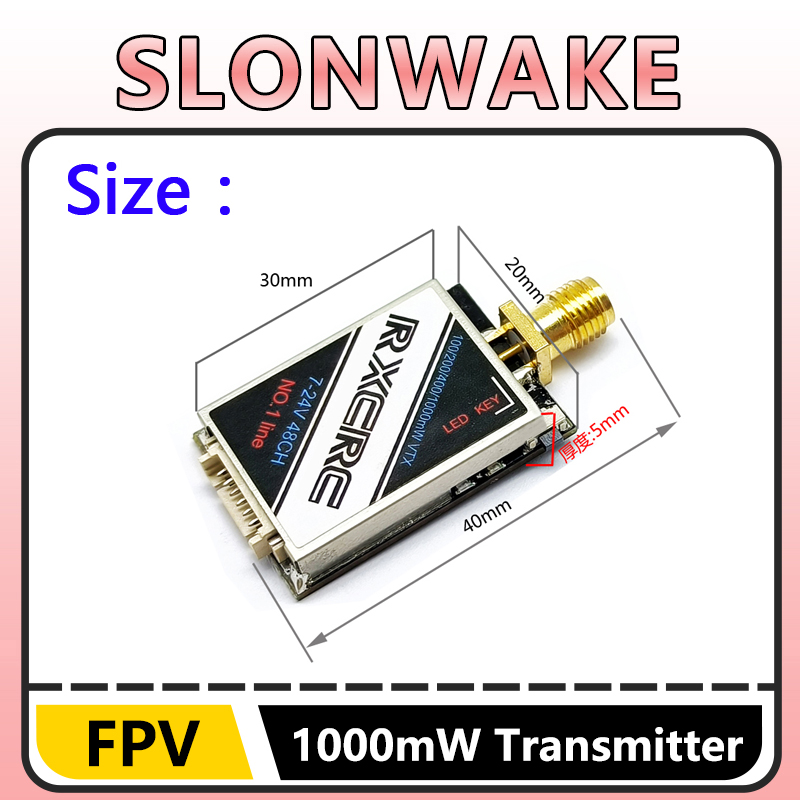 SLONWAKE  5.8G 48CH 1W VTX 100 - Fpv Drone Vtx review and price