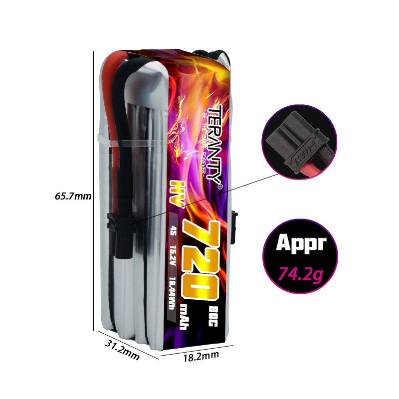TERANTY 720mAh 4S 15.2V HV Lip - Fpv Drone Kit review and price