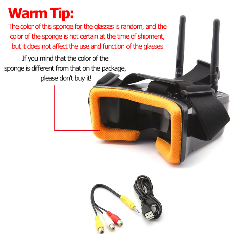 VR009 FPV Video Goggles 3Inch  - Fpv Drone Antenna review and price